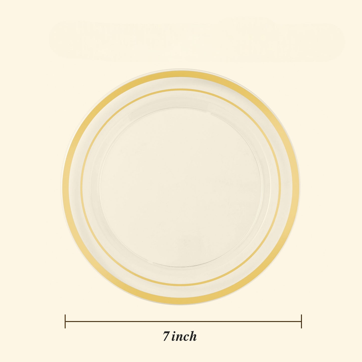 7 Inch Premium Disposable Plates for Wedding, Party, and Daily Use