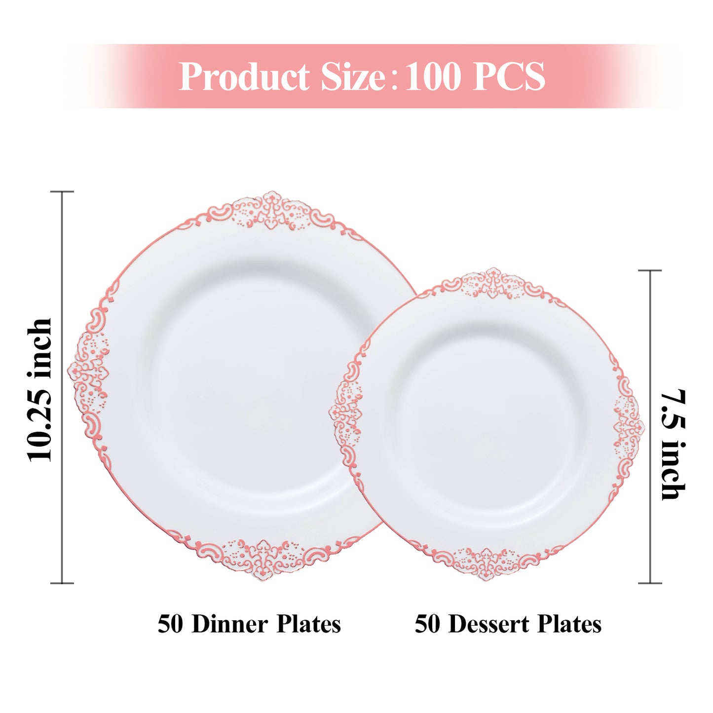 Disposable But Fancy Premium Plastic Tableware for Weddings & Parties