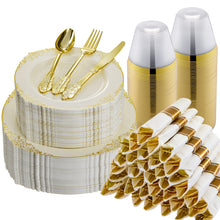 Luxury Disposable Dinnerware for Weddings & Parties,Stress-Free Celebration Party-Ready in Minutes