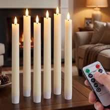 9.6 In Paraffin Wax Flameless Taper Candles