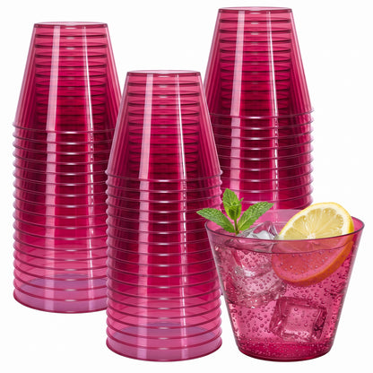 9oz Disposable Plastic Party Cups for Christmas, Halloween, Thanksgiving, Birthdays, Weddings, Graduations