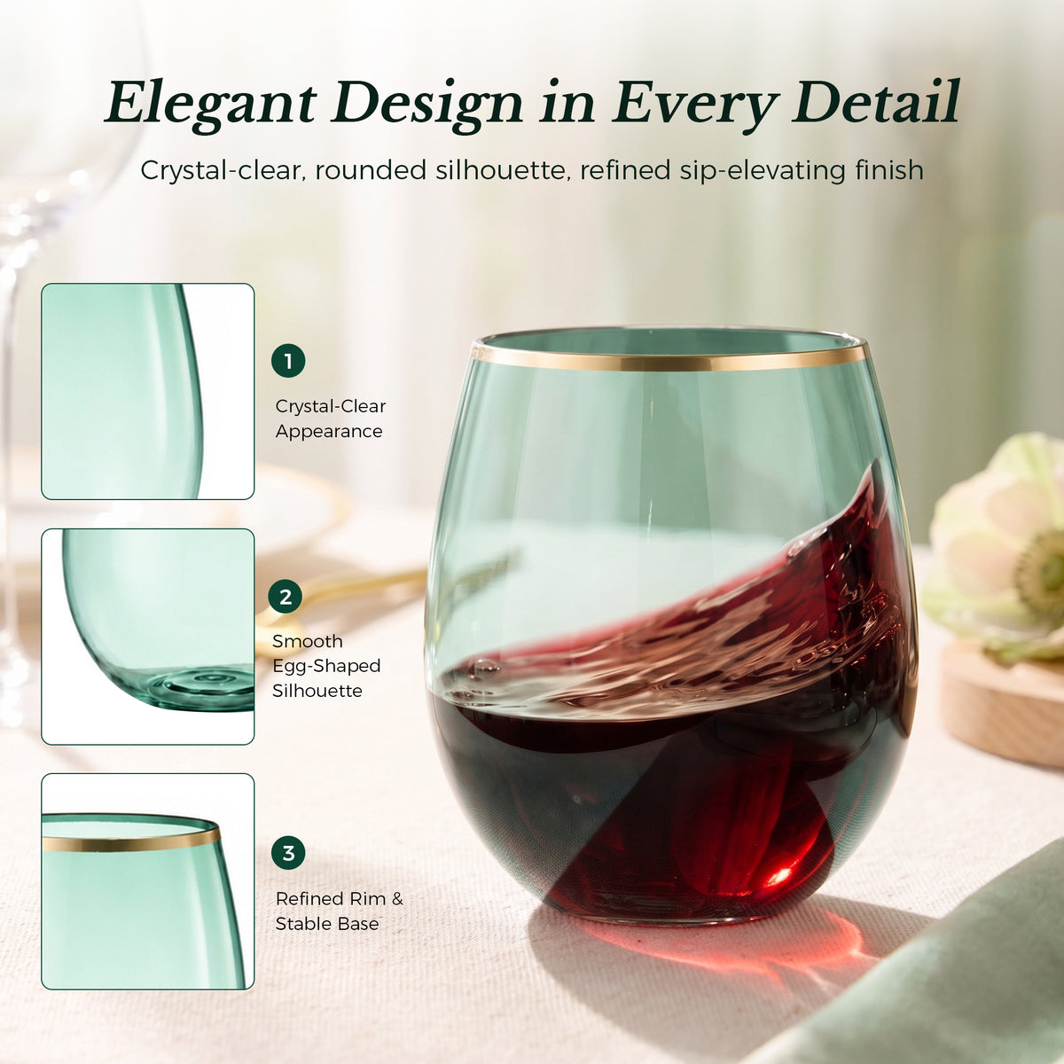 High-end Tasteful Stemless Wine Cup