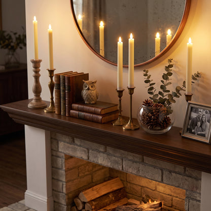 9.6 In Paraffin Wax Flameless Taper Candles