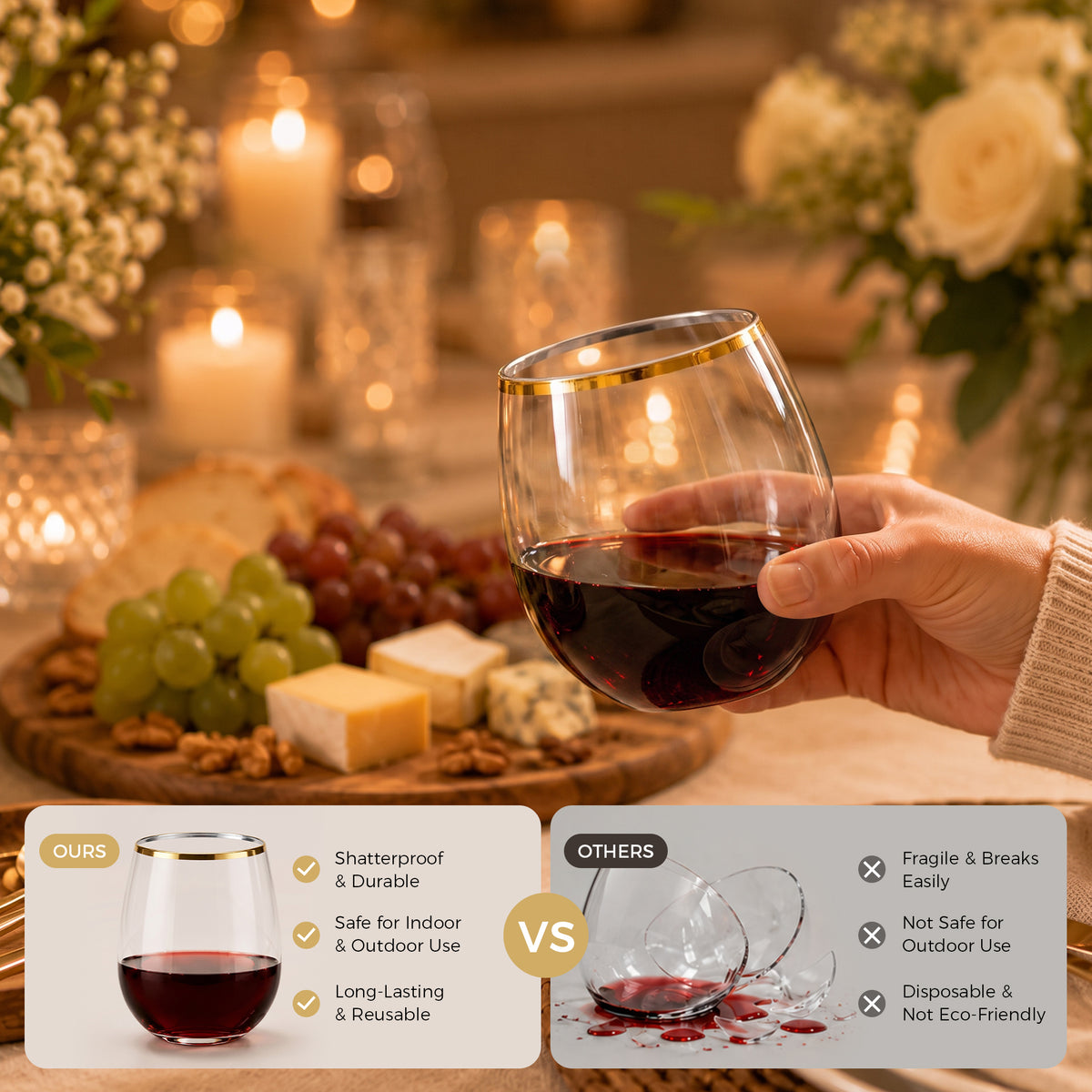 High-end Tasteful Stemless Wine Cup