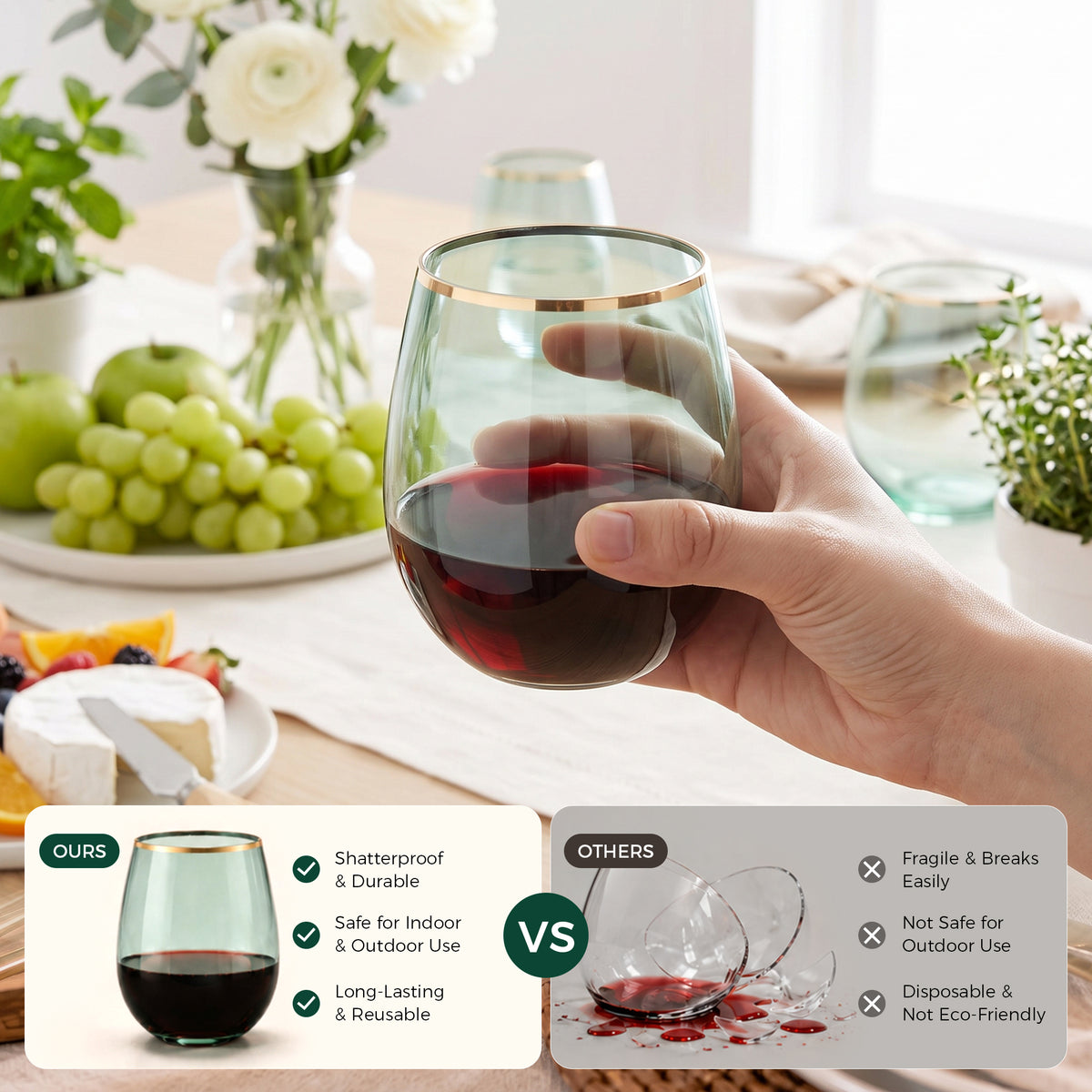 High-end Tasteful Stemless Wine Cup