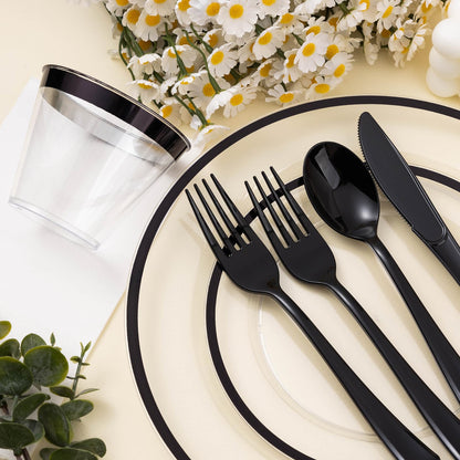 Hosting Made Easy – Beautiful & Hassle-Free with Durable and Fancy Disposable Dinnerware Set