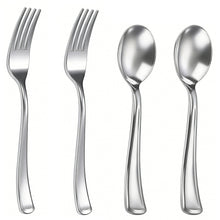 Disposable Heavy Duty Spoons and Forks for Parties, Weddings, Catering, and Dinners