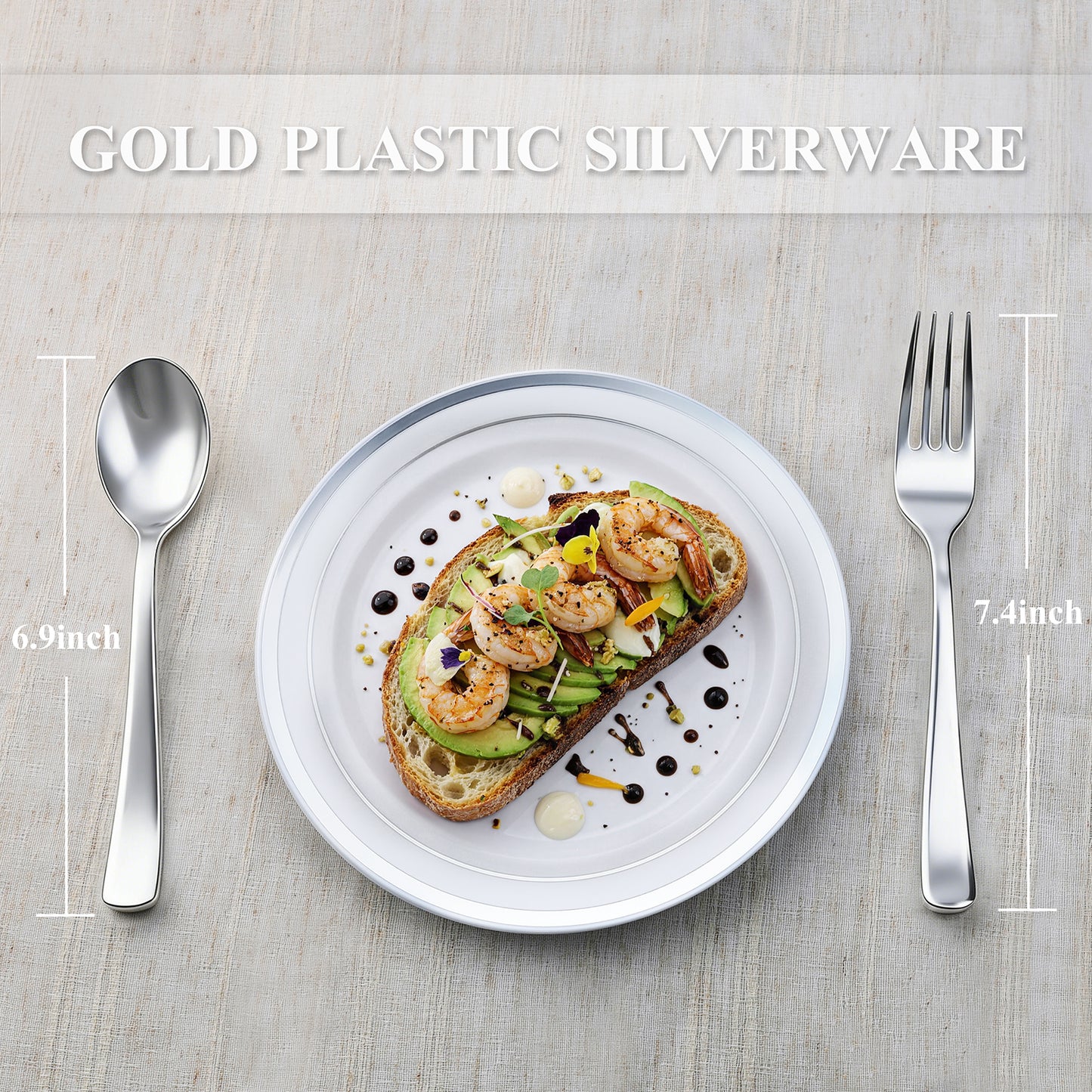 Disposable Heavy Duty Spoons and Forks for Parties, Weddings, Catering, and Dinners