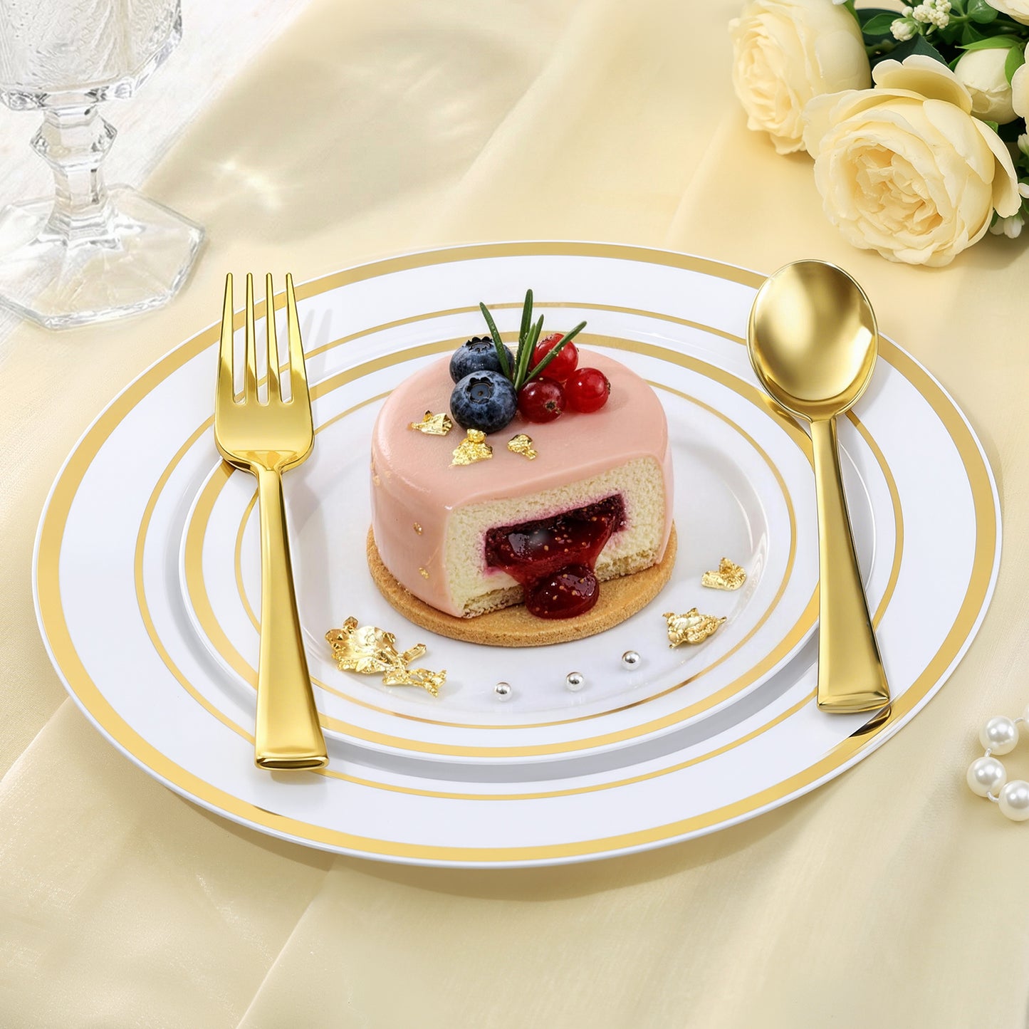 Disposable Heavy Duty Spoons and Forks for Parties, Weddings, Catering, and Dinners