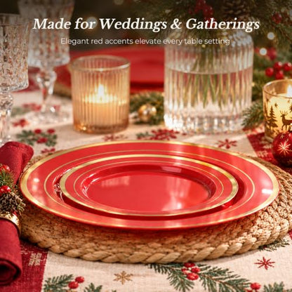 Disposable Classic Plates Set for 50/100 People