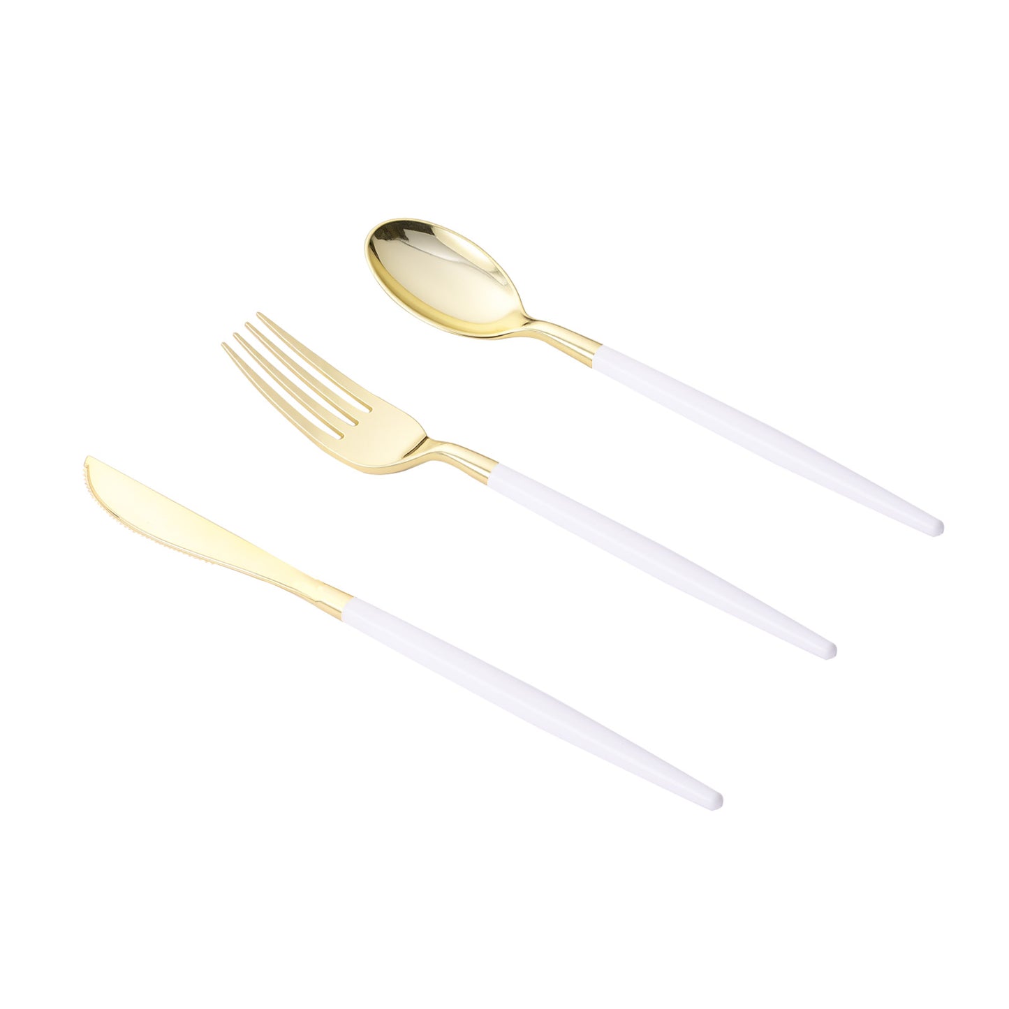 90 Pcs Heavy Duty Disposable Gold Plastic Silverware Set, Perfect for Wedding, Birthday, Party, Graduation