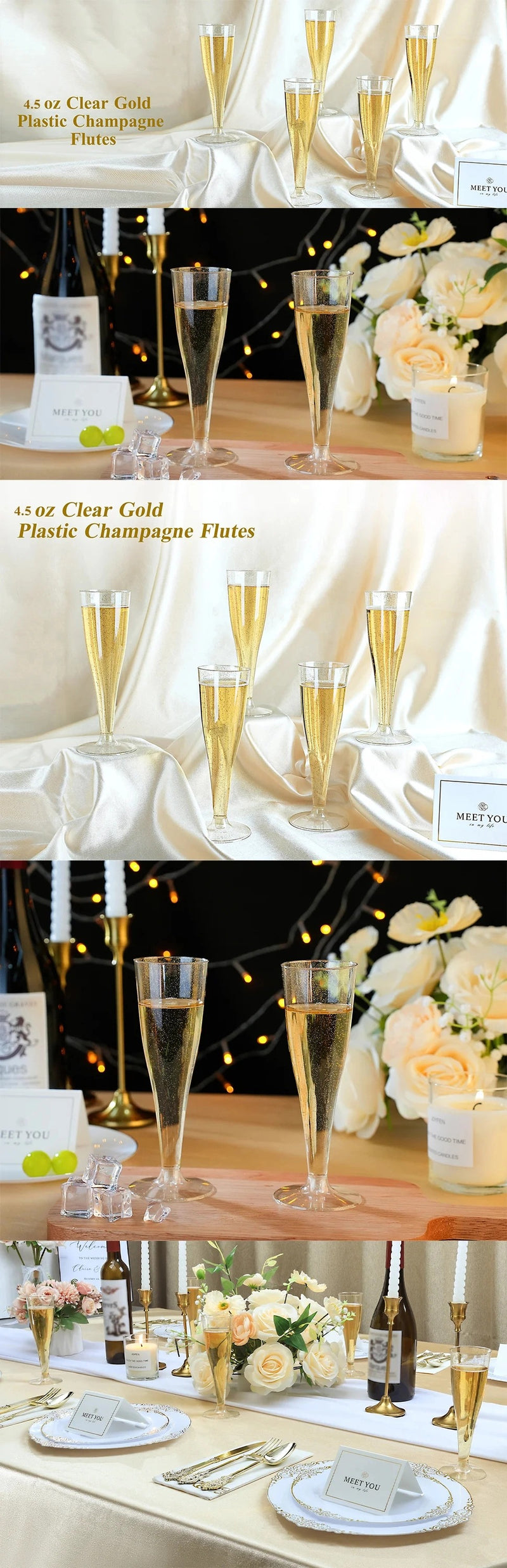 Gold-Glitter / 100 PCS