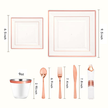 Elegant Disposable Tableware Set That Design for Beautiful Gatherings