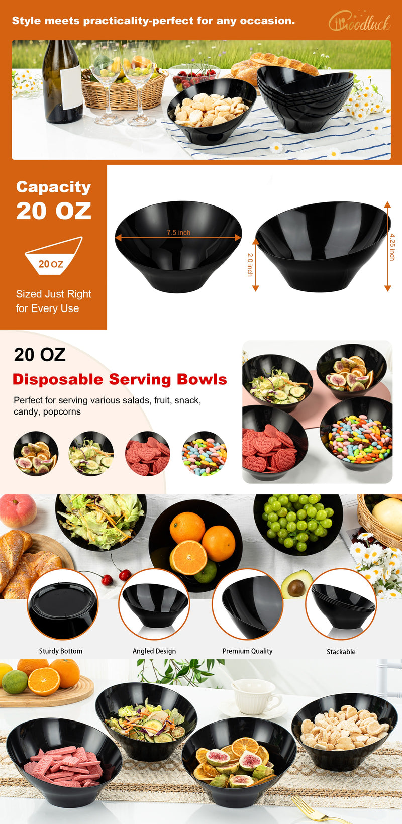 Black / 5 PCS