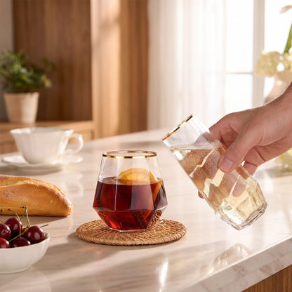 BPA-Free Shatterproof Plastic Wine Glasses Set for Weddings, Parties & Events