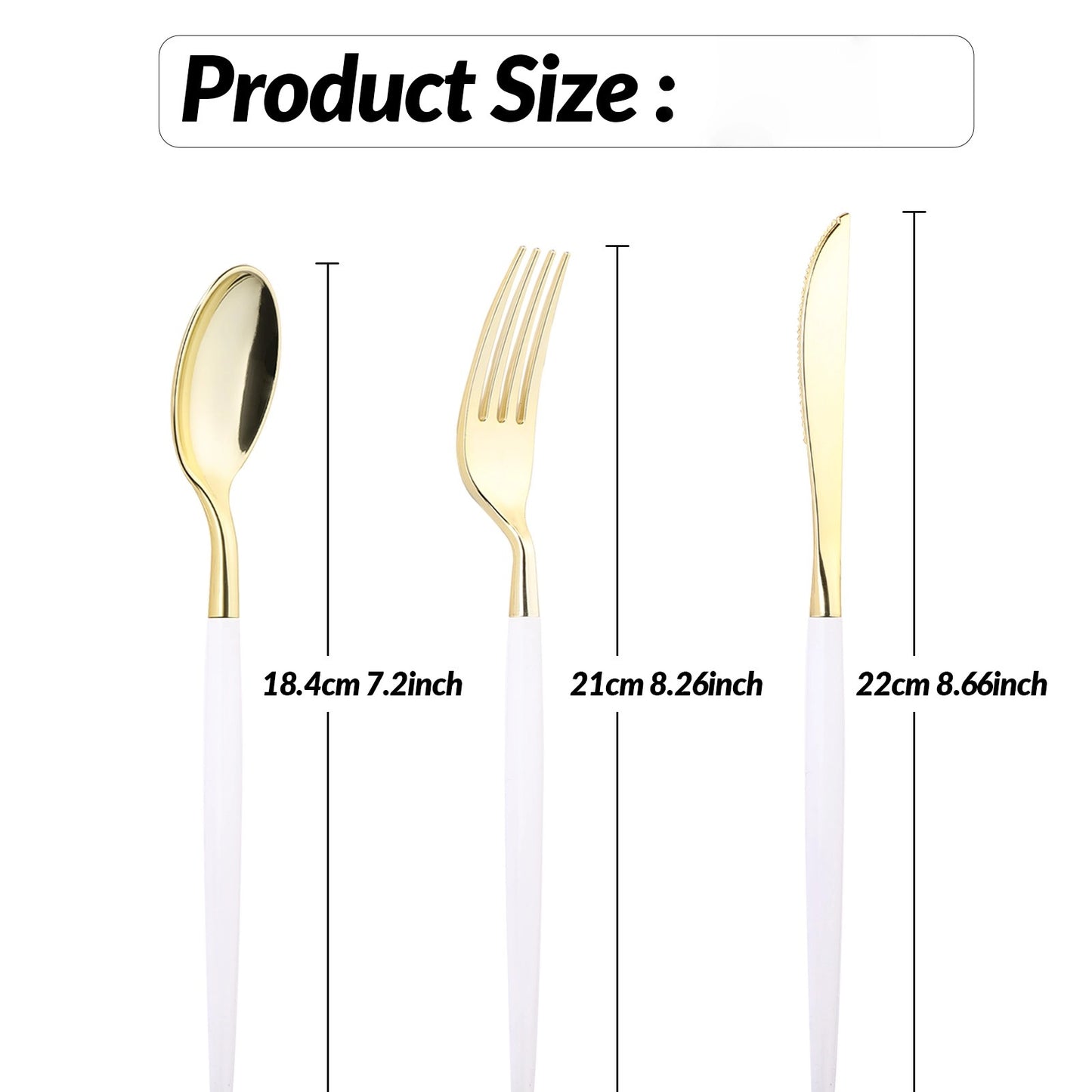 90 Pcs Heavy Duty Disposable Gold Plastic Silverware Set, Perfect for Wedding, Birthday, Party, Graduation