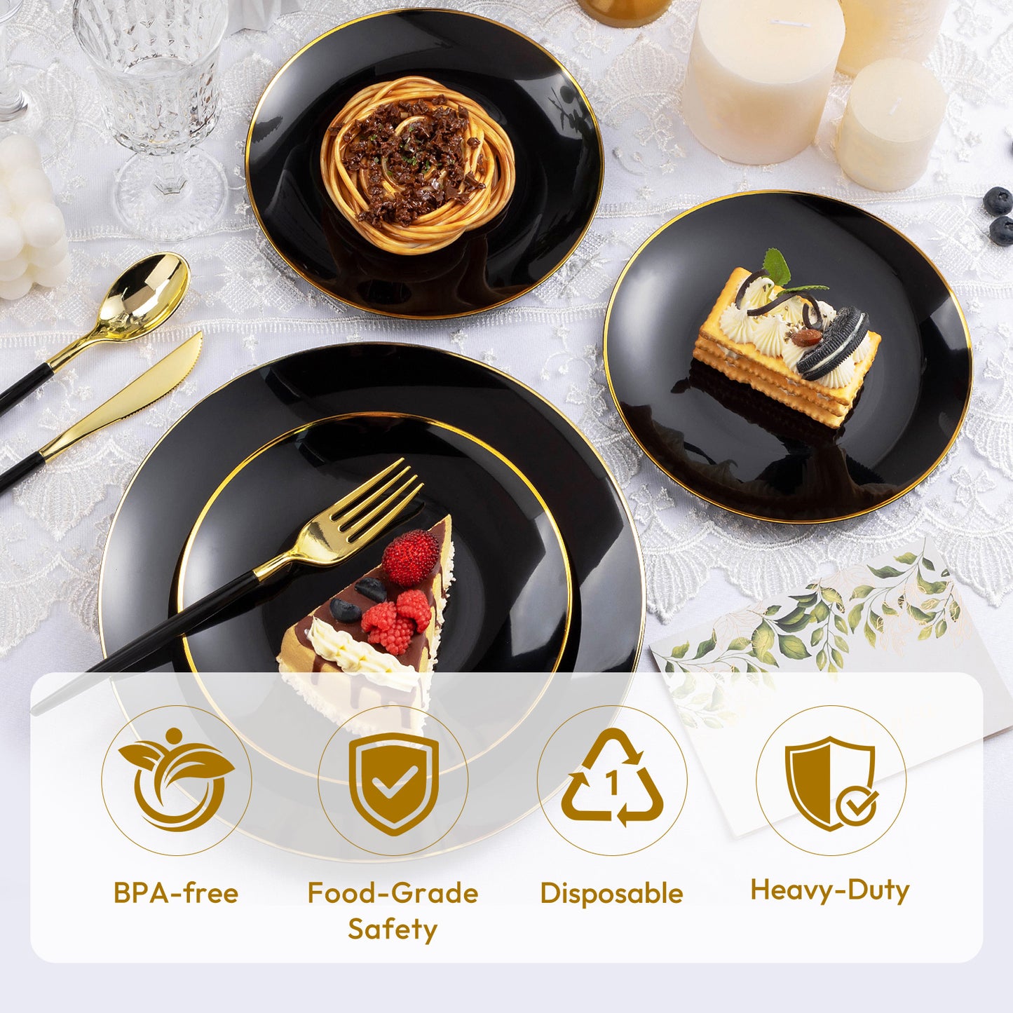 Fancy disposable plates Ready for Any Celebration,Save Time, Stay Stylish