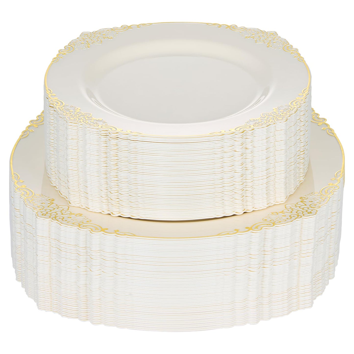 Disposable But Fancy Premium Plastic Tableware for Weddings & Parties