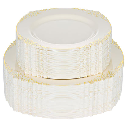Disposable But Fancy Premium Plastic Tableware for Weddings & Parties