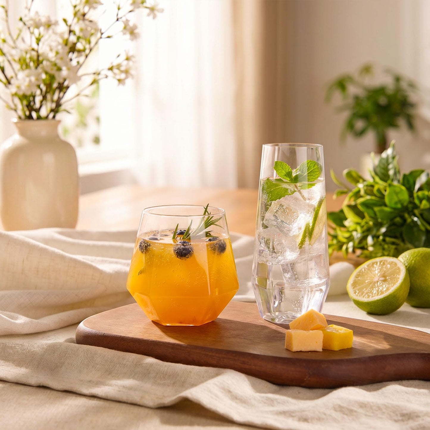 BPA-Free Shatterproof Plastic Wine Glasses Set for Weddings, Parties & Events