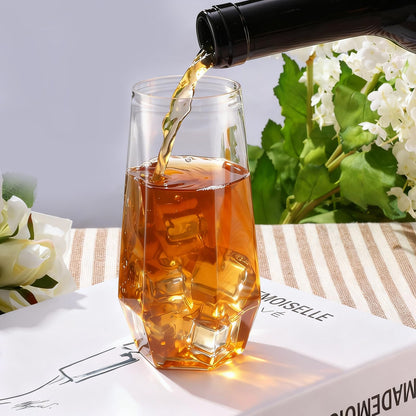 Goodluck 9 Oz Clear Pack Diamond Unbreakable Stemless Disposable Plastic Glasses for Weddings, Bars, Events & Celebrations