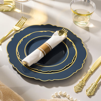 Impress Guests Easily with Elegant Baroque Disposable Dinnerware