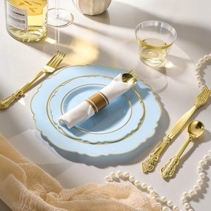 Impress Guests Easily with Elegant Baroque Disposable Dinnerware