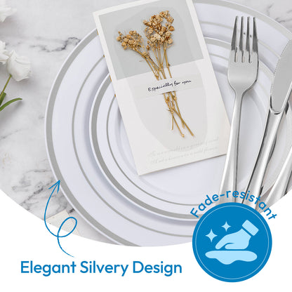 Disposable Classic Durable Dinnerware Set for Party, Wedding