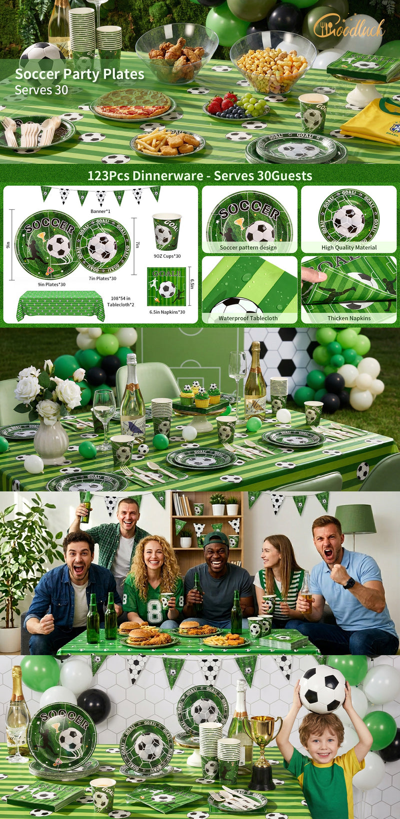 Green / 30 Guests (123 PCS)