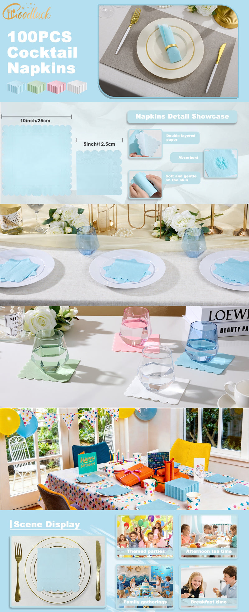 Blue / 100 PCS