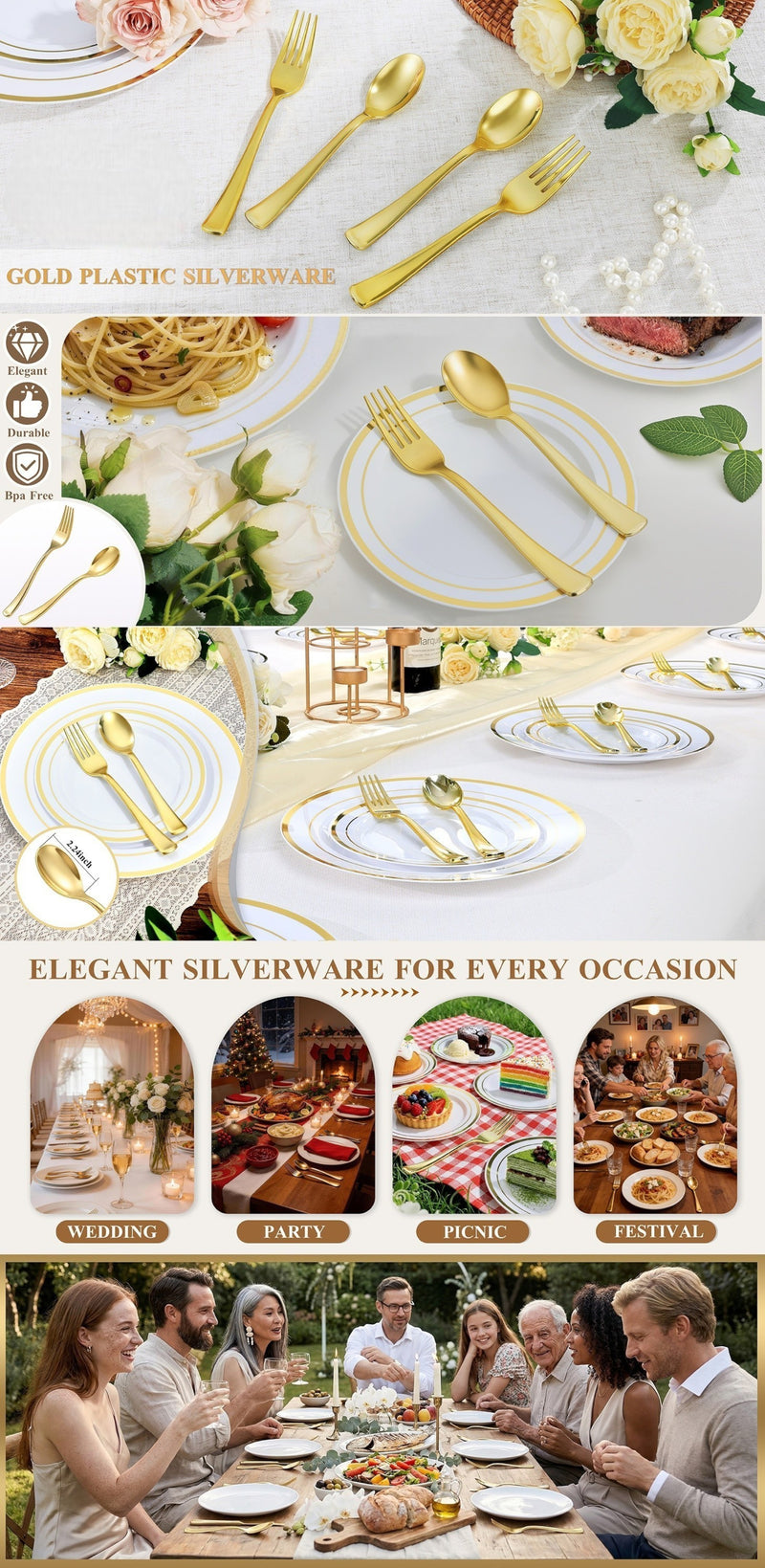 Gold / 100 PCS