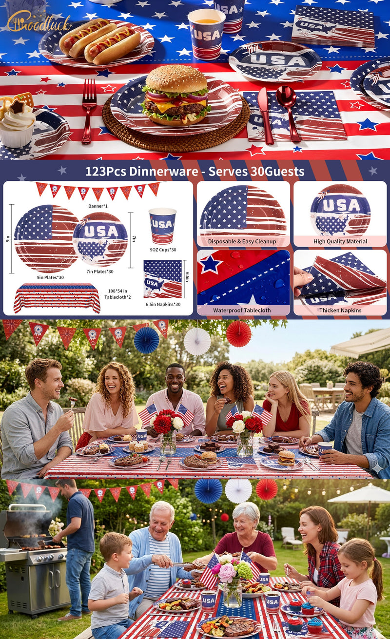 Blue / 30 Guests (123 PCS)