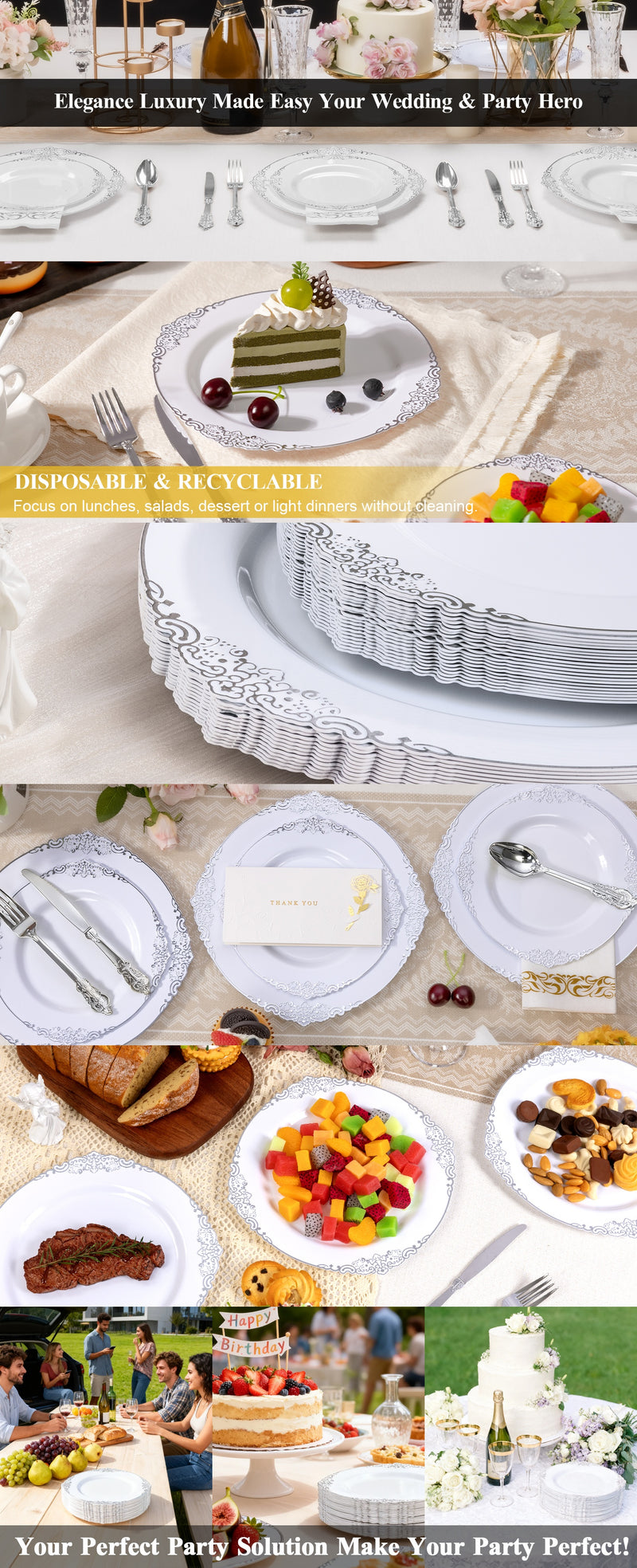 Silver / 100 PCS