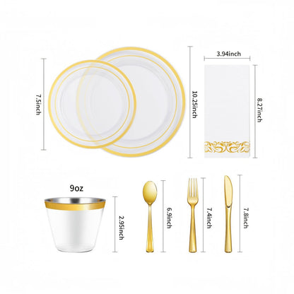 Save Time, Keep It Stylish – Shop Party Sets with Double Rim Design