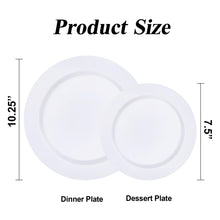 Goodluck White Plastic Plates Set for Parties
