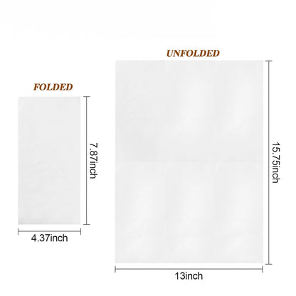 Goodluck 3-Ply White Disposable Hand Towels Soft Dinner Napkins Perfect for Kitchen, Dinner, Party, Wedding, or Event