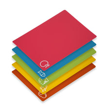 Goodluck 5 Pieces Flexible BPA Free Non-Slip Cutting Boards for Kitchen