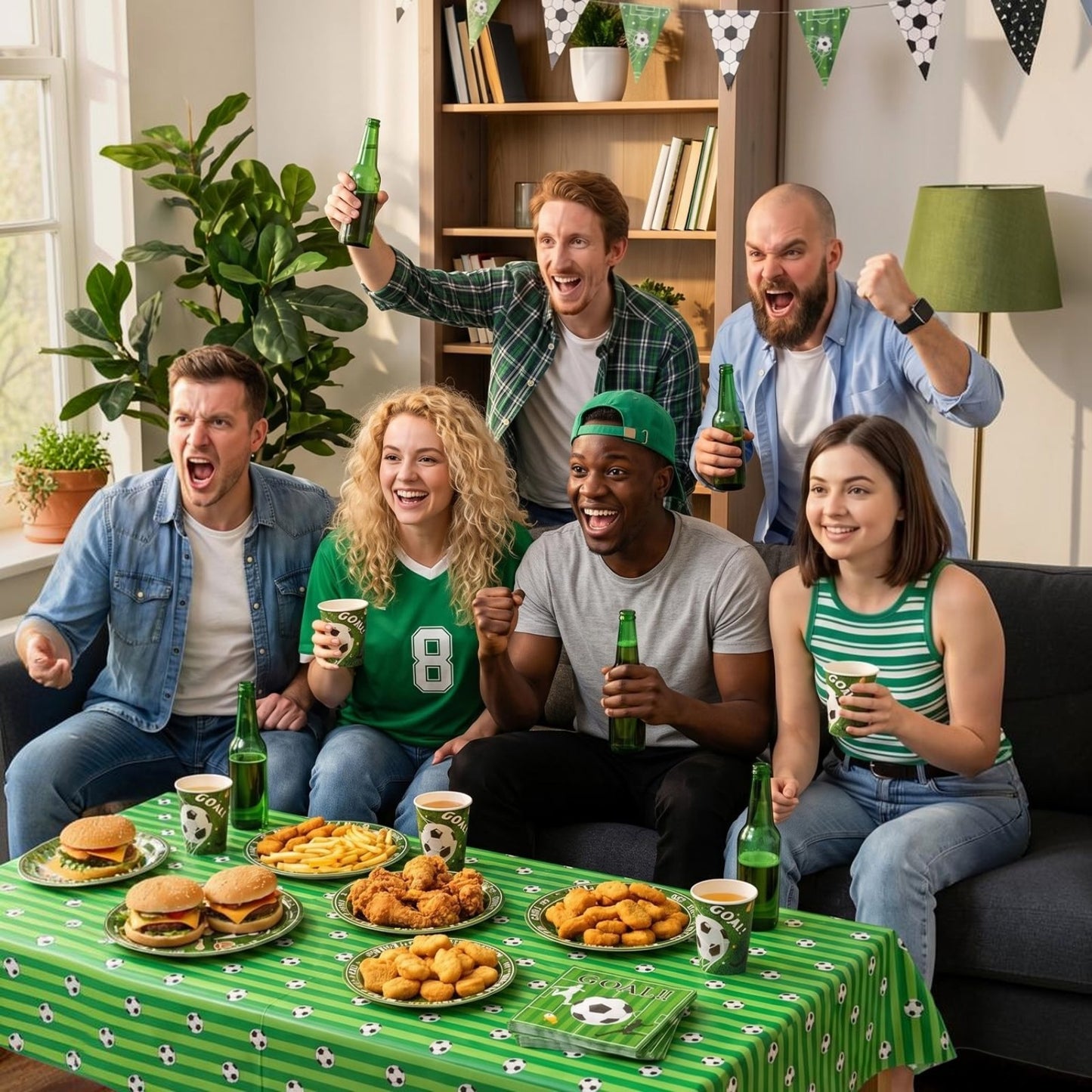 Paper Plates and Napkins Set for Specific holidays like Independence Day, Soccer Theme Party