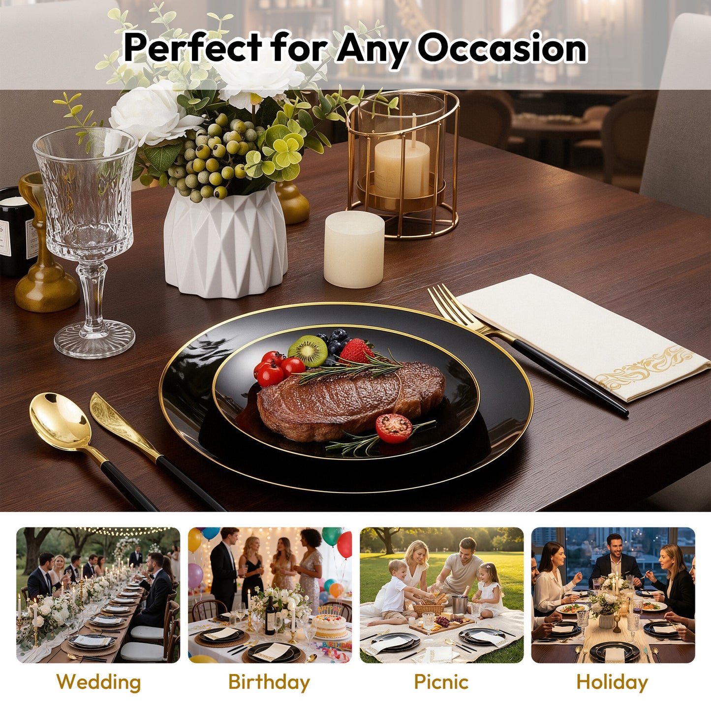 Fancy disposable plates Ready for Any Celebration,Save Time, Stay Stylish