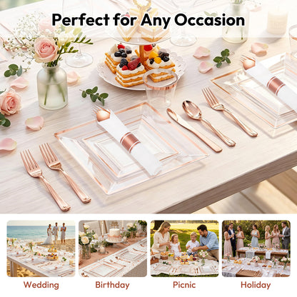 Elegant Disposable Tableware Set That Design for Beautiful Gatherings