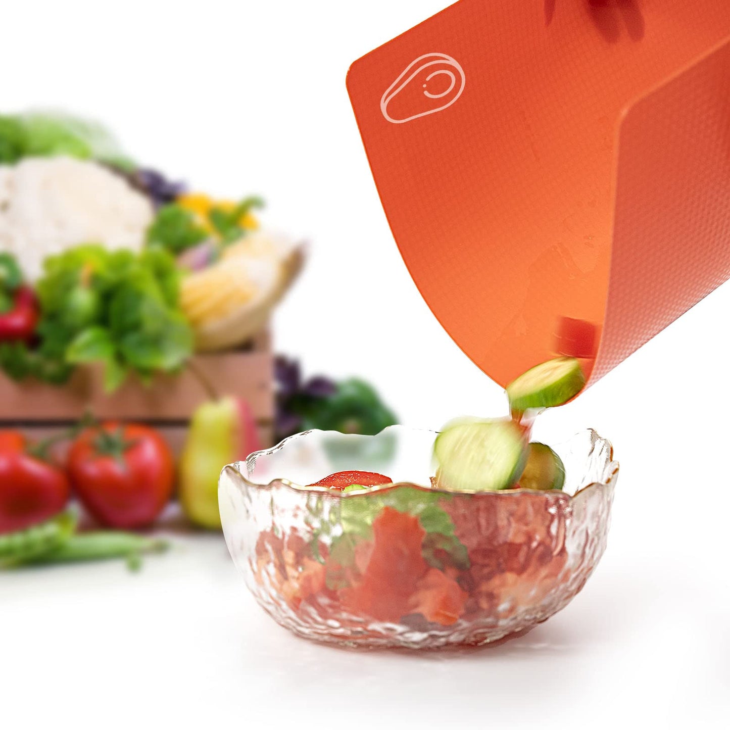 Goodluck 5 Pieces Flexible BPA Free Non-Slip Cutting Boards for Kitchen