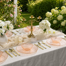 16 Oz Stone-Inspired Plastic Bowls with Gold Rim