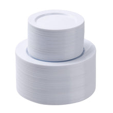 Goodluck White Plastic Plates Set for Parties