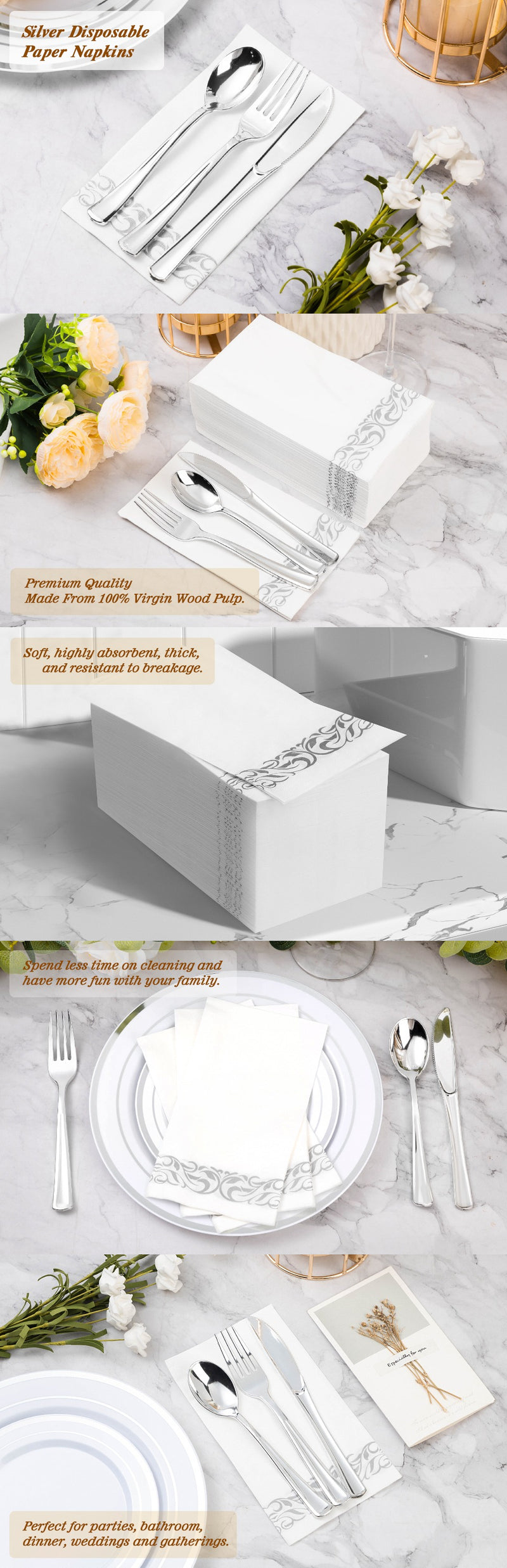 Silver / 100 PCS
