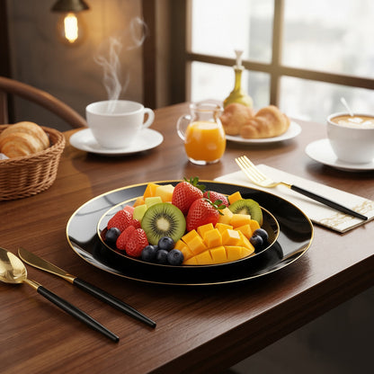 Fancy disposable plates Ready for Any Celebration,Save Time, Stay Stylish