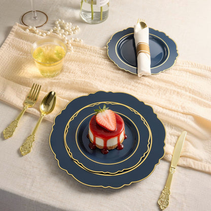 Impress Guests Easily with Elegant Baroque Disposable Dinnerware