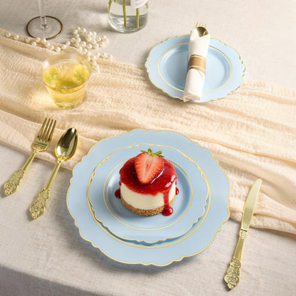 Impress Guests Easily with Elegant Baroque Disposable Dinnerware