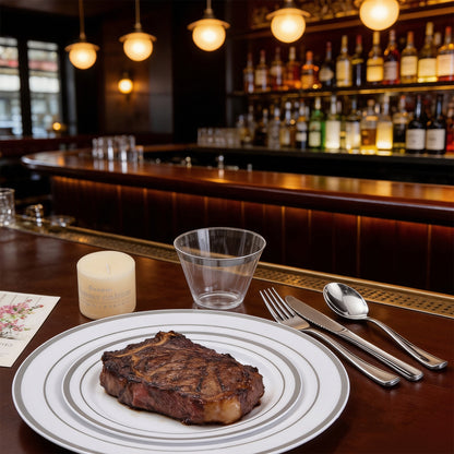 Disposable Classic Durable Dinnerware Set for Party, Wedding