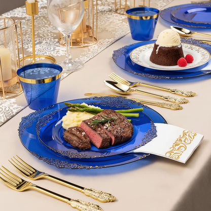 Disposable Retro Dinnerware Set for Party, Wedding