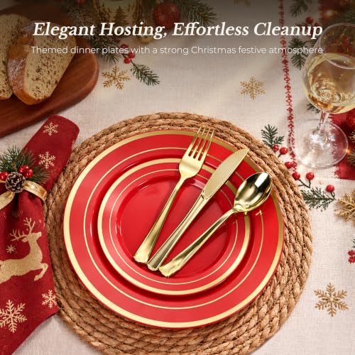 Disposable Classic Plates Set for 50/100 People